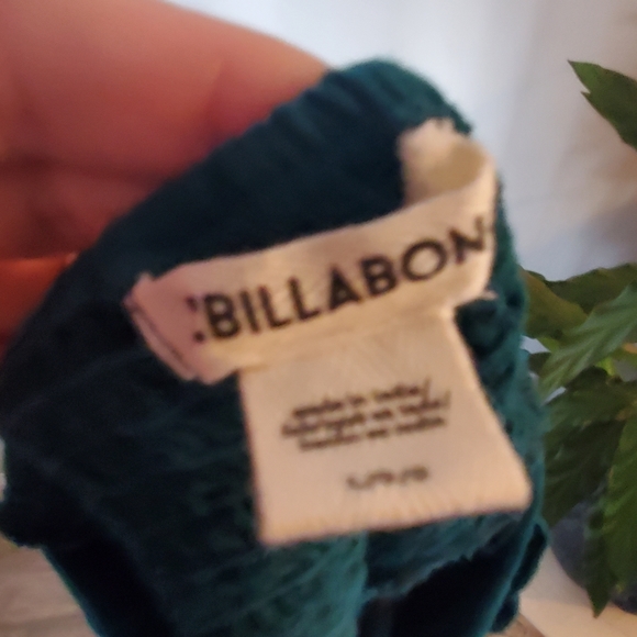 NWOT BILLABONG Something Special Smocked Bodice Button Down Linen Crop - Large - Picture 8 of 8